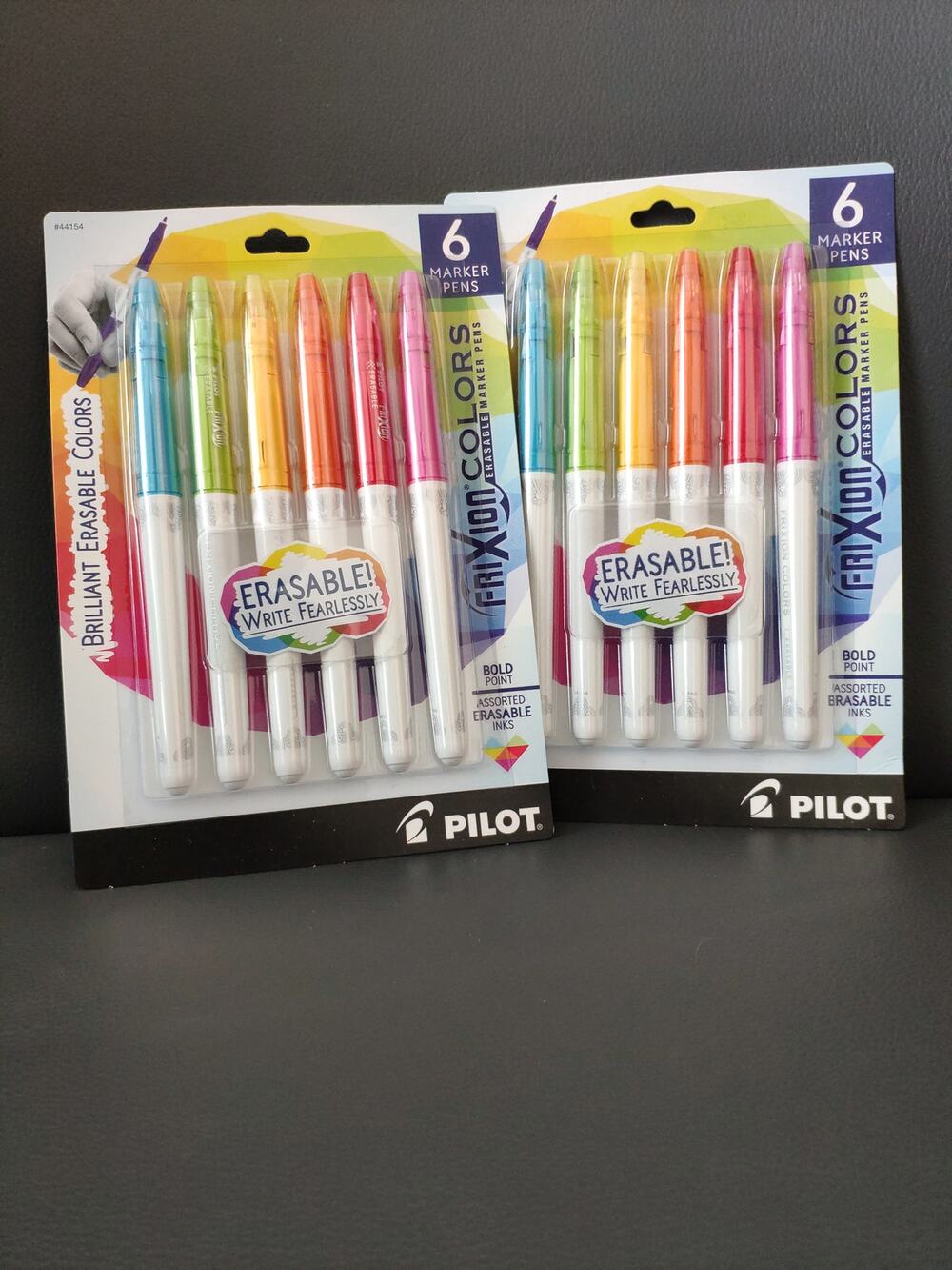 Pilot FriXion Colors Erasable Marker Pens, Bold Point,  TWO 6-packs